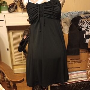 Kohl's Black Sweetheart Ruched Knee-Length Dress